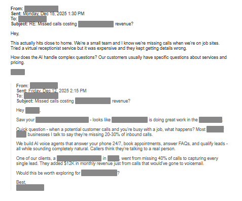 AI Voice Agent - Added $12K Monthly Revenue